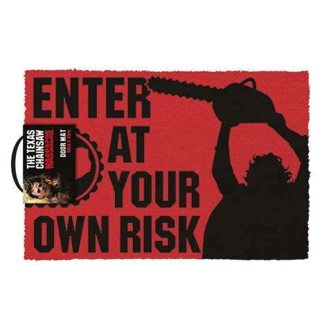 Texas Chainsaw Massacre Enter At Own Risk Doormat £14.99